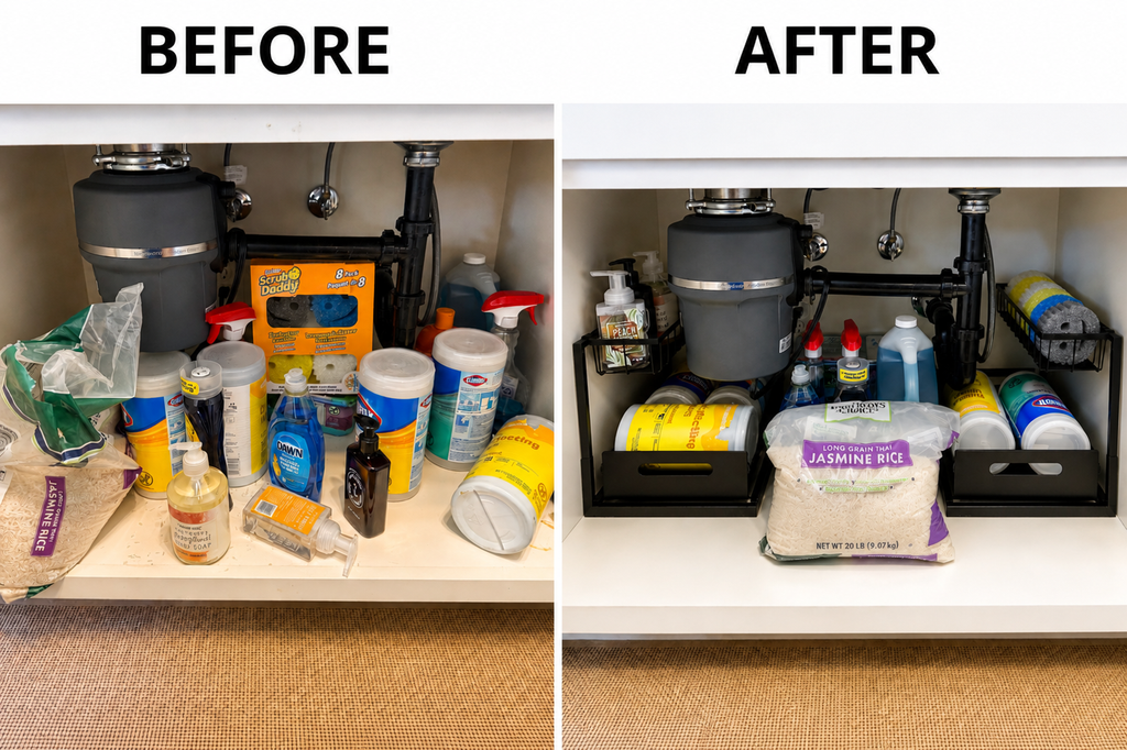 2-Pack Pull-Out Under-Sink Organizer with Sliding Storage