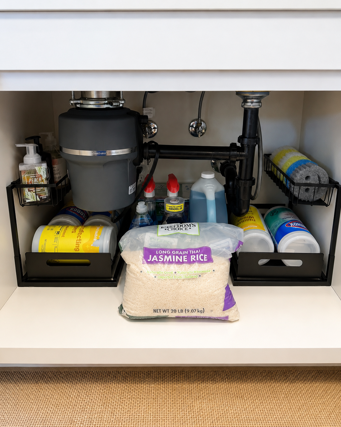 2-Pack Pull-Out Under-Sink Organizer with Sliding Storage