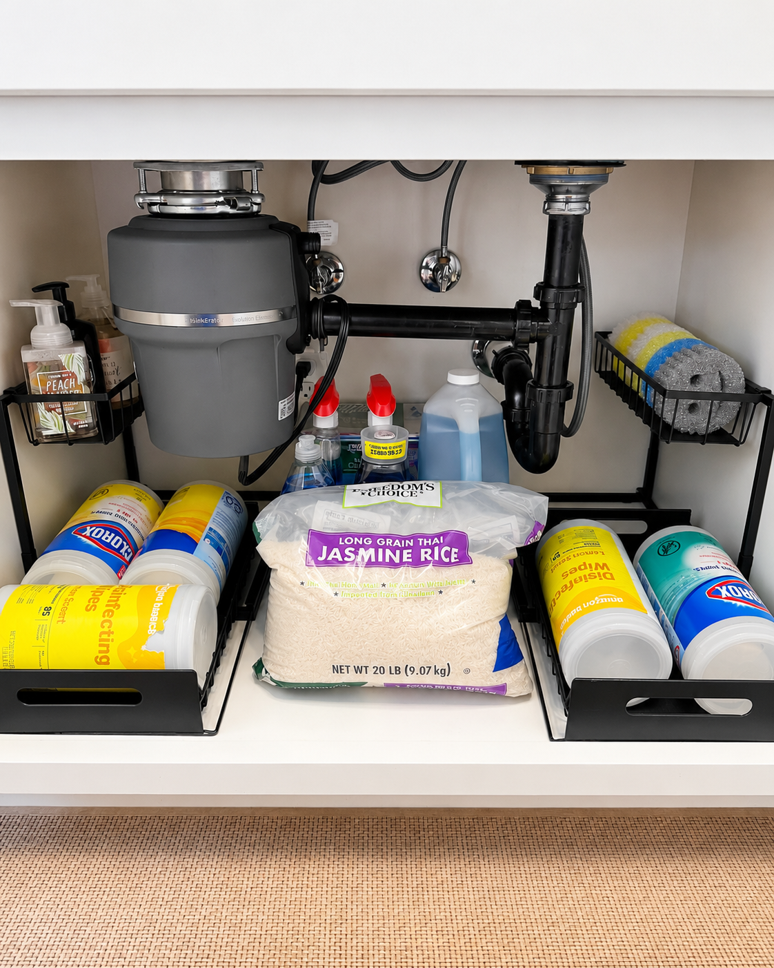 2-Pack Pull-Out Under-Sink Organizer with Sliding Storage