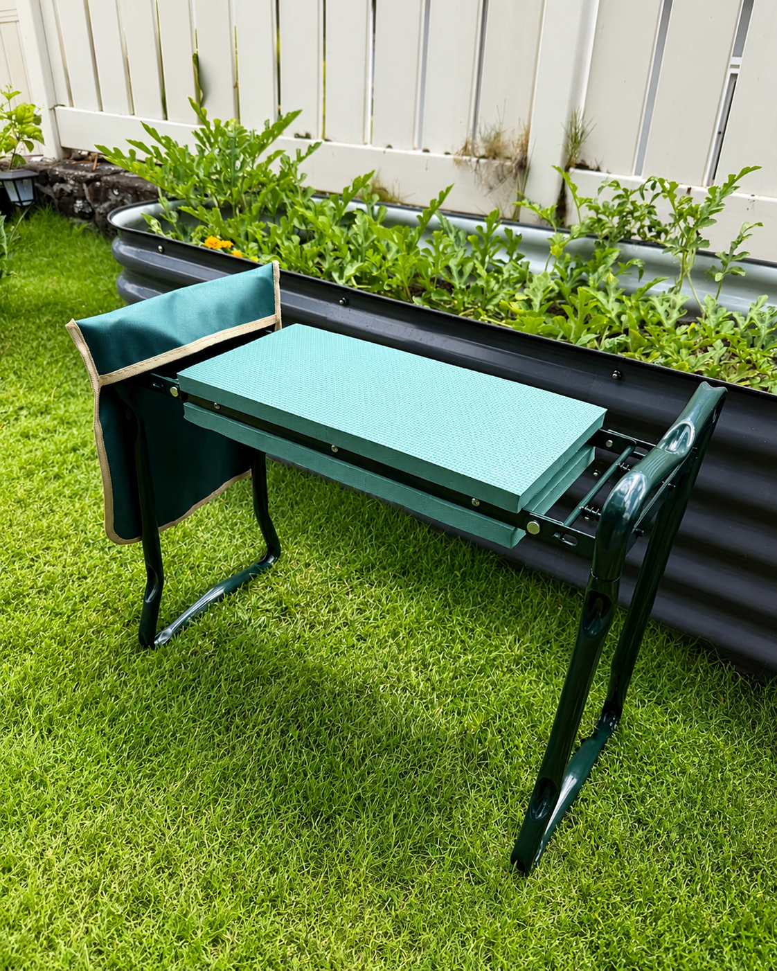 Foldable Garden Kneeler & Seat with Tool Pouch