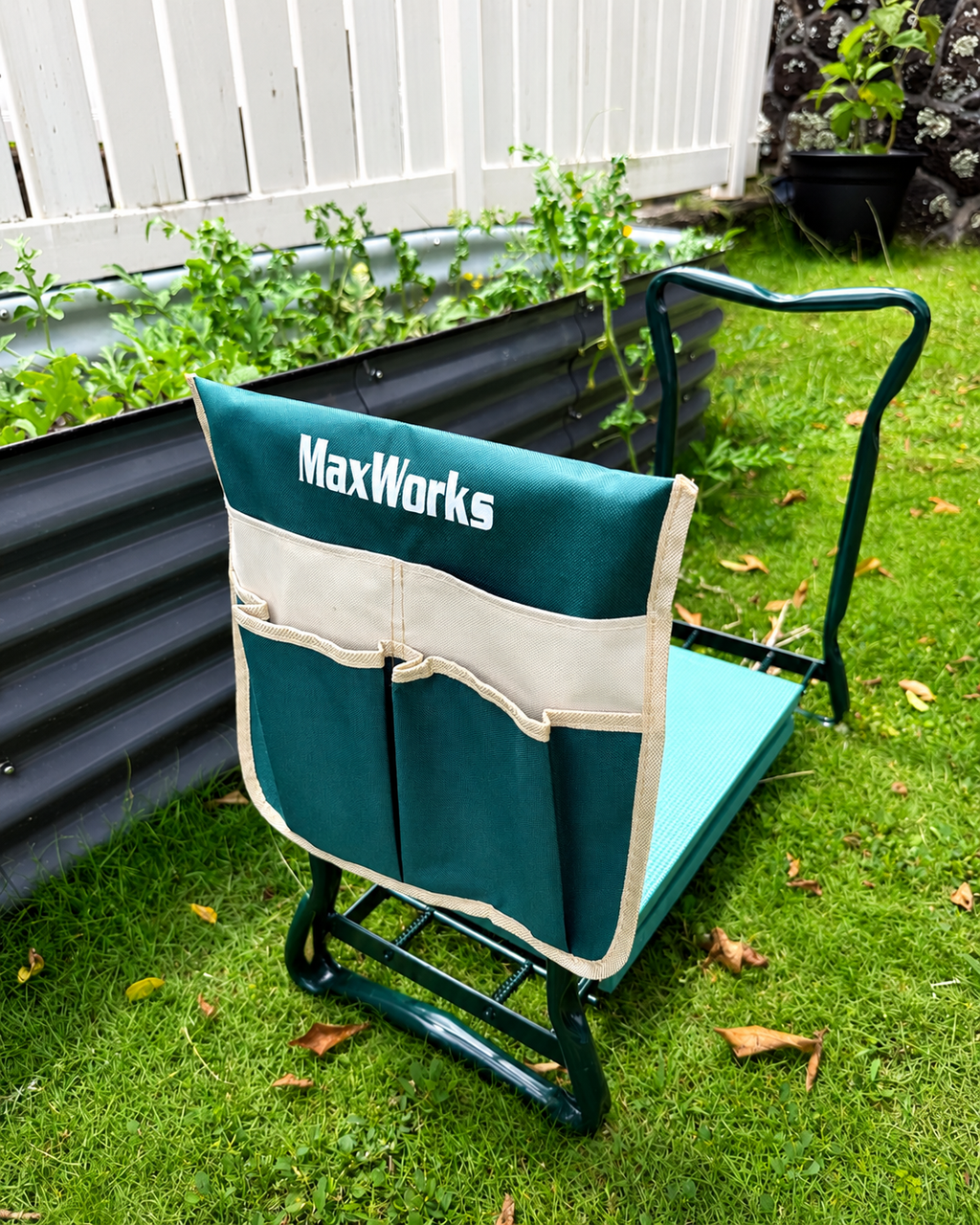 Foldable Garden Kneeler & Seat with Tool Pouch