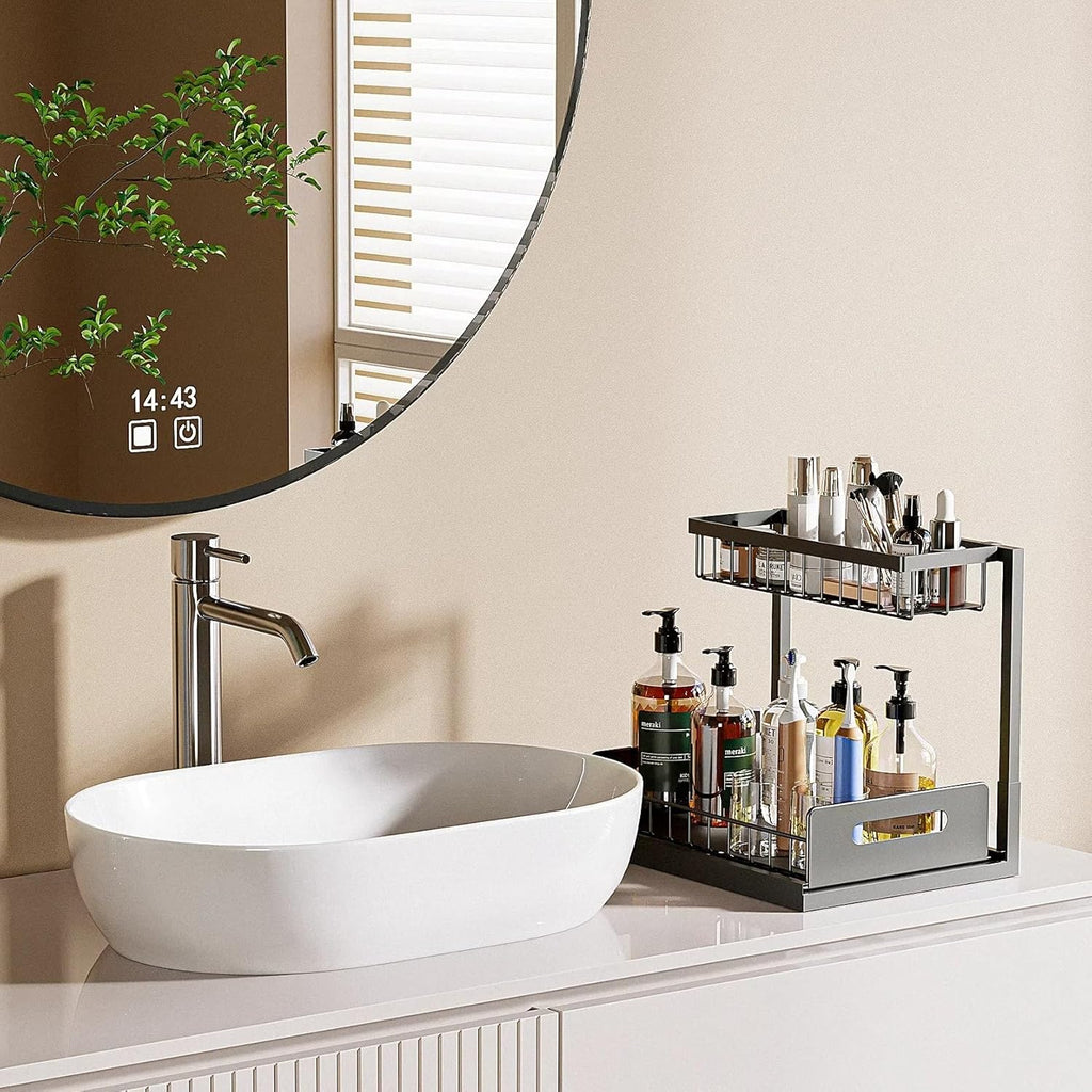 2-Pack Pull-Out Under-Sink Organizer with Sliding Storage